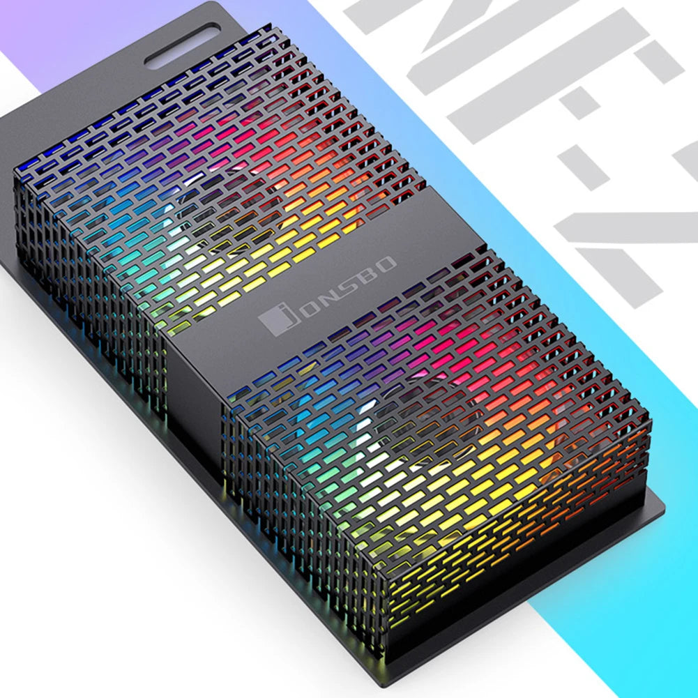 JONSBO NF-2 Memory Heat Sink Dual 5020 Fan DDR4 DDR5 5V 3PIN ARGB RAM Heatsink Cooler PC Memory Cooling Radiator for Computer PC