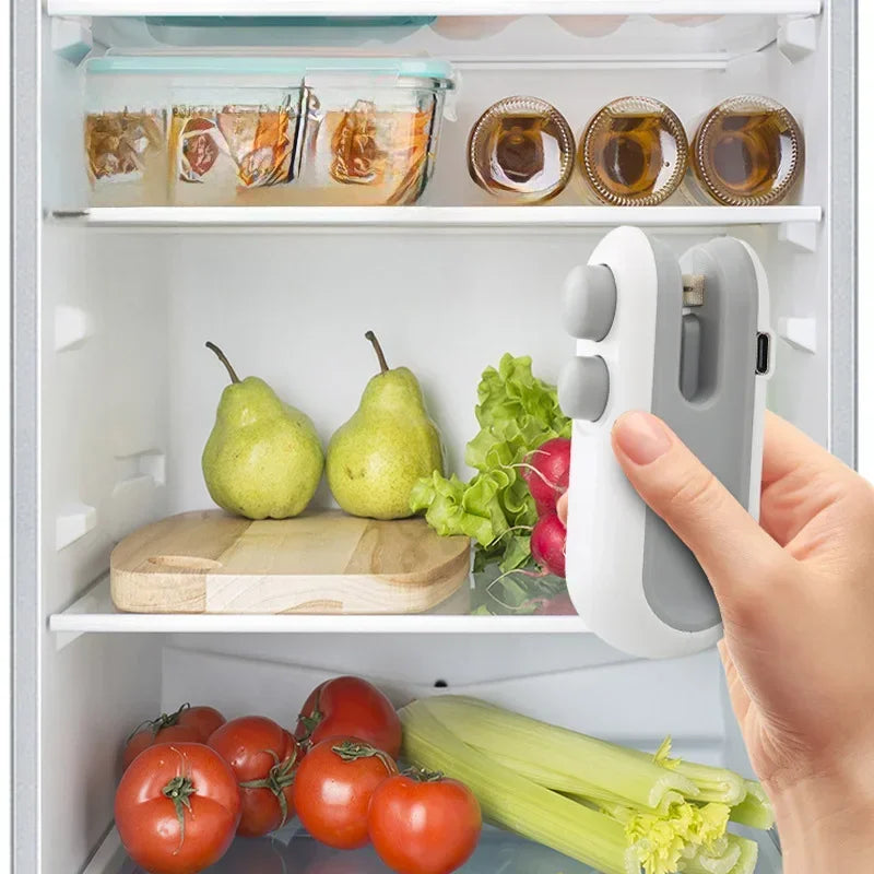 1Pc Mini Heat Bag Sealing Machine Package Sealer Bags Plastic Food Sealer Clip Bag Handheld Sealer Food Packaging Heat Sealer