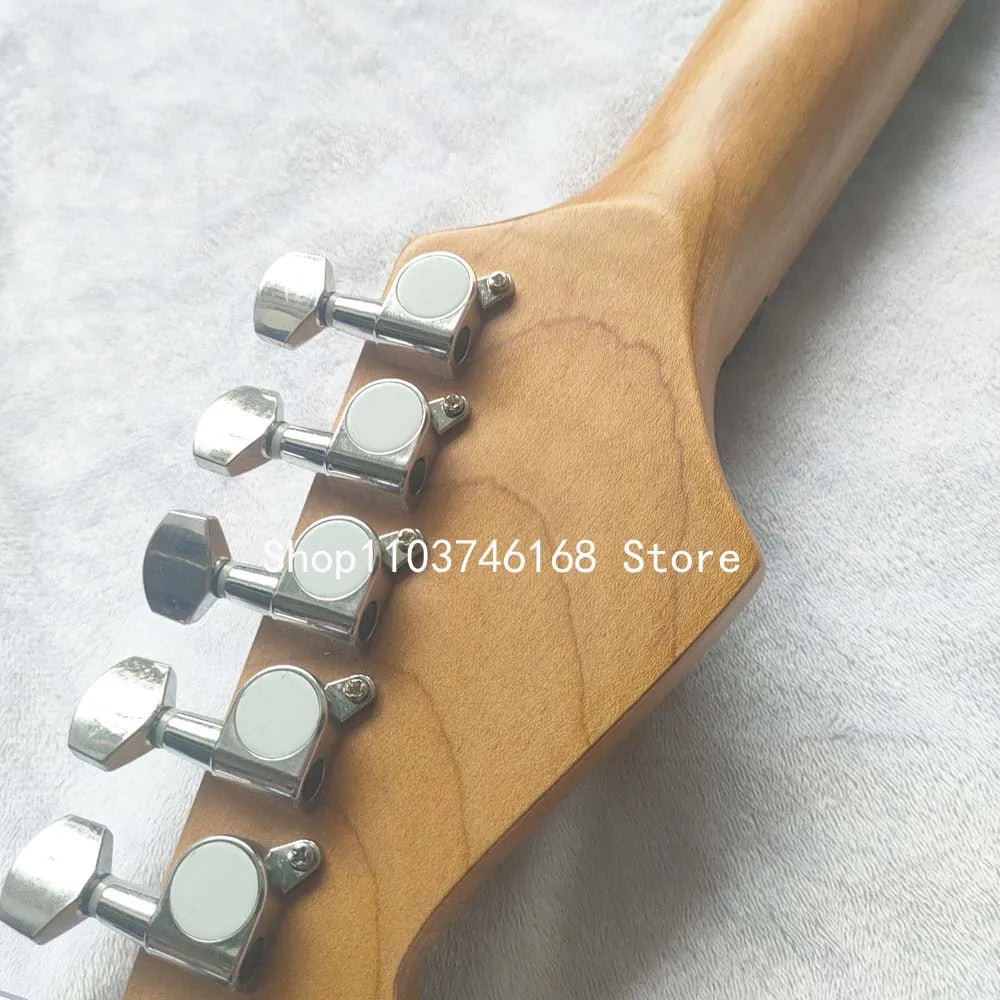 Eddie Relic Electric Guitar/Red Body/With Black And White Stripes/Free Shipping/Fast shipment within 48 hours