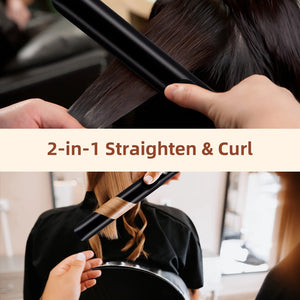 Ionic Hair Straightener Curler Keratin Treatment 500°F Hair Flat Irons For Frizzy Hair Recovers Damage Straightening Iron