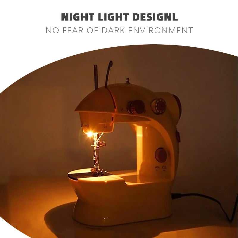 Multifunctional Sewing Machine Electric Portable Desktop Mini Sewing Machine Home Straight Line Cutter Automatic Winding Mending