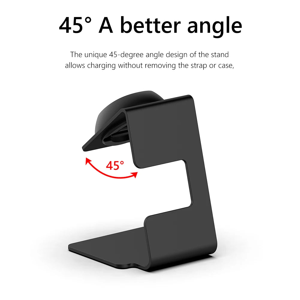 Charger Charging Stand for Xiaomi Mi Band 8 Aluminium Charger Desk Holder Silicone Card Coil Non-Slip Mat Charging Stand Dock