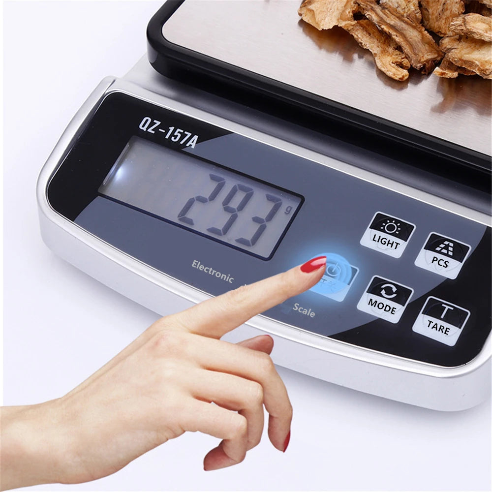 10KG/5KG/3KG Electronic Scale USB Charge Precision Kitchen Balance Food Scale Household Coffee Scale Smart Digital Baking Scale - Stereotech