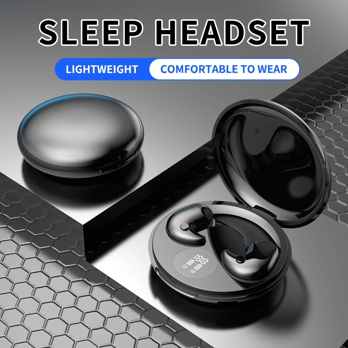 Sleep Invisible Earphone Mini Hidden Headphones In Ear IPX5 Waterproof Wireless Bluetooth Earbuds with Mic HIFI Music Headset