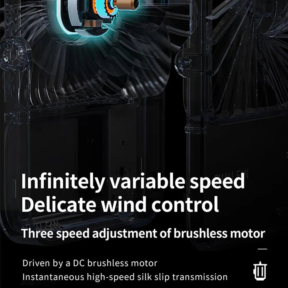 🌬️Portable USB Mini Fan Convenient And Ultra-quiet Electric Fan Rechargeable Student Small Cooling Desktop Fans Clip Ventilador - Stereotech