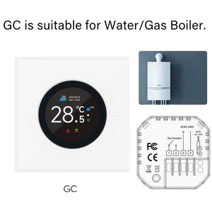 TUYA WiFi Smart Knob Thermostat  Floor Heating Water Gas Boiler Home Room Programmable Temperature Controller Alexa Google Home