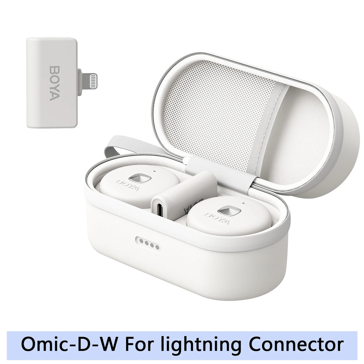 BOYA Omic D/U Wireless Lavalier Lapel Microphone for iPhone iPad Android Type-c Smartphone Youtube Live Recording Interview Vlog