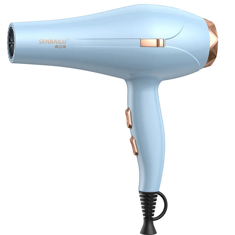 New Quick Drying Hair Dryer US/UK/EU Plug Household Blue Light Cold and Hot Air 110V，220V Hammer Hair Dryer
