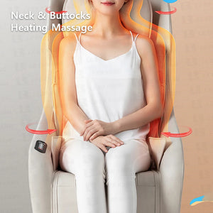 LEK 988M1 Home Office Hospitality Heated Massage Chair Sofa Mini Multi-Manipulation Massage Chair Neck Shoulder Shiatsu Massage