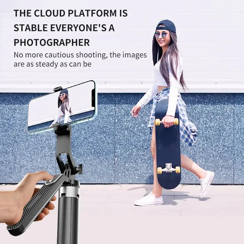Xiaomi Selfie Stick Alloy Desktop 360° Gimbal Selfie Stand Pole Wireless Bluetooth for Live Streaming Photo and Video Stand - Stereotech