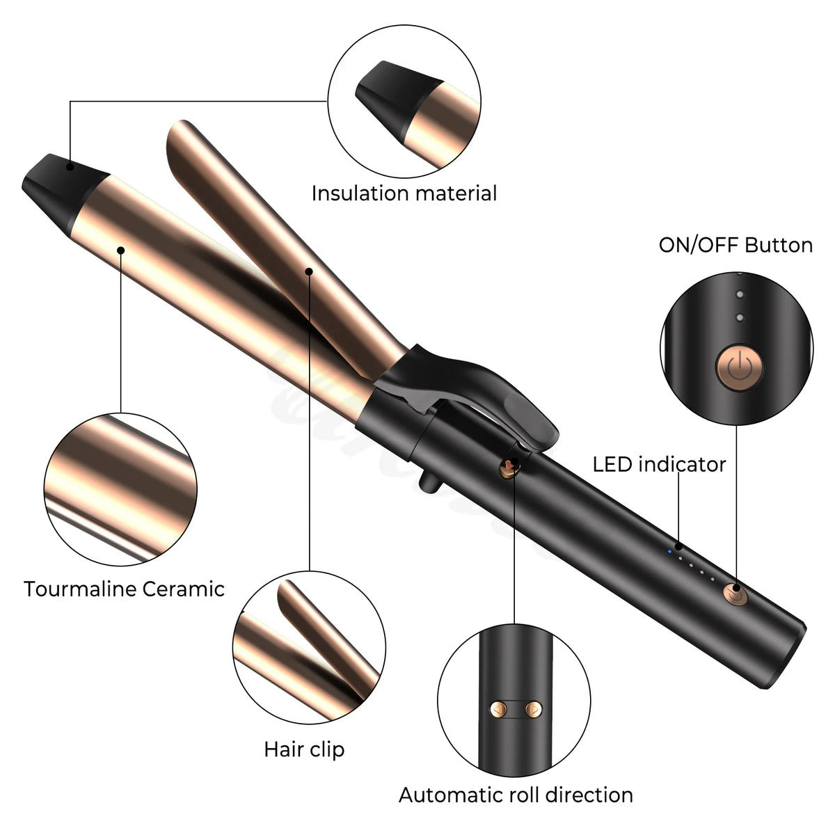 Automatic Hair Curler Auto Rotating Curling Iron Fast Heating Hair Curling Wand 32mm Hair Waver Iron Styling Tools