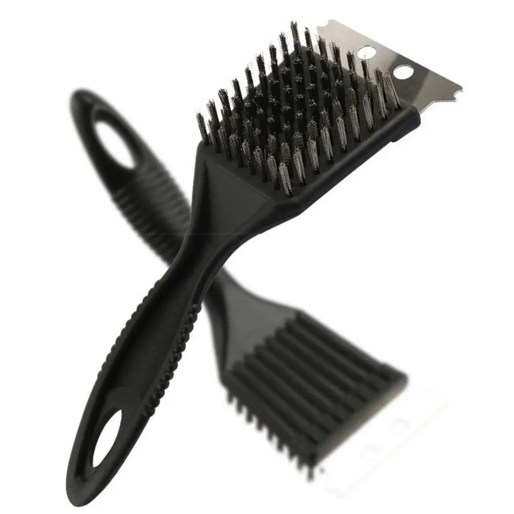 BBQ Grill Cleaning Brush Steel Wire Bristles Barbecue Cleaning Brushes Cooking Tool Outdoor Home BBQ Gas Kit Accessories - Stereotech