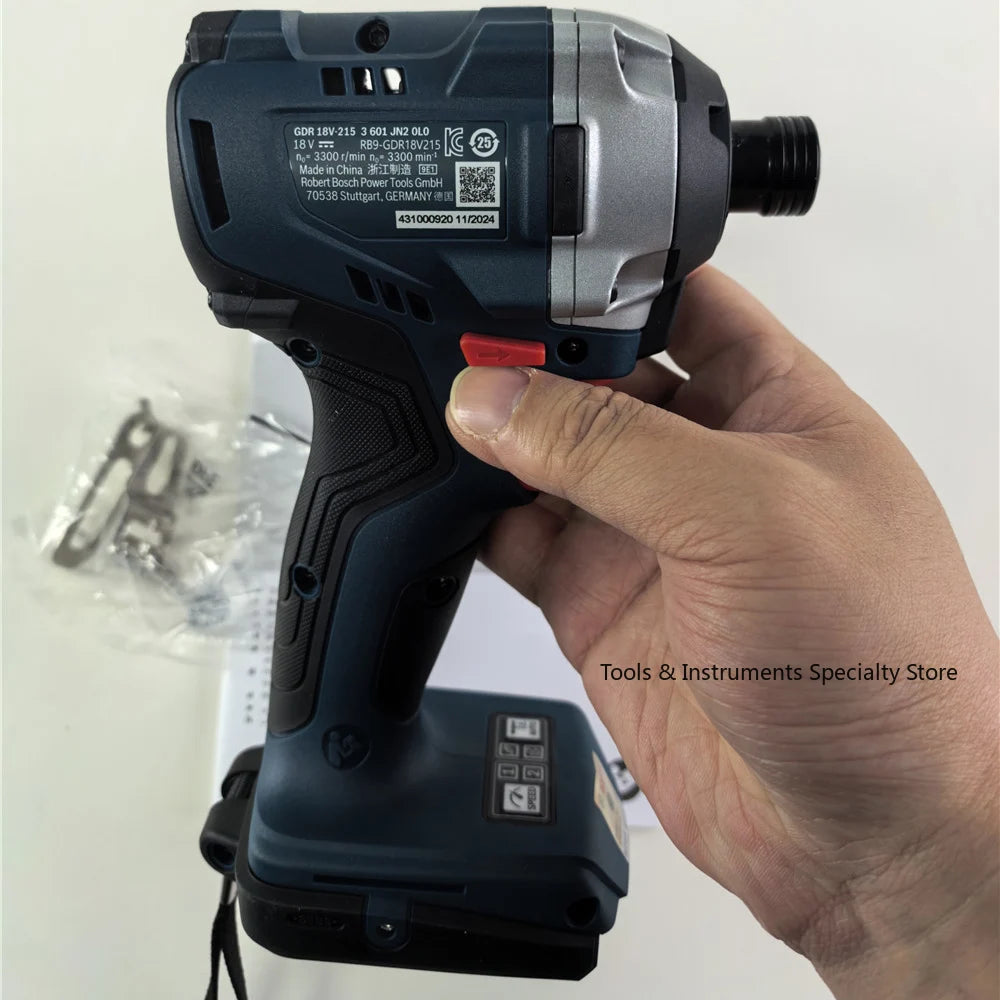 Bosch GDR 18V-215 Professional 18V Cordless Impact Driver 1/4&quot; internal hexagon Electric Screwdriver 215 Nm