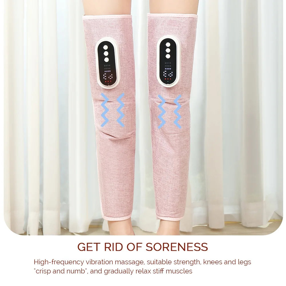 1 Pair Electric Leg Massager Knee Calf Massage Air Pressure Modes vibration Leg Massager