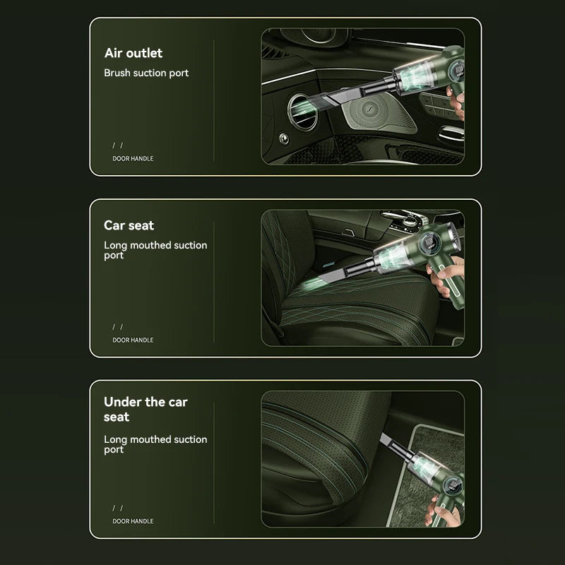 9800000Pa 5-in-1 Wireless Vacuum Cleaner - Stereotech