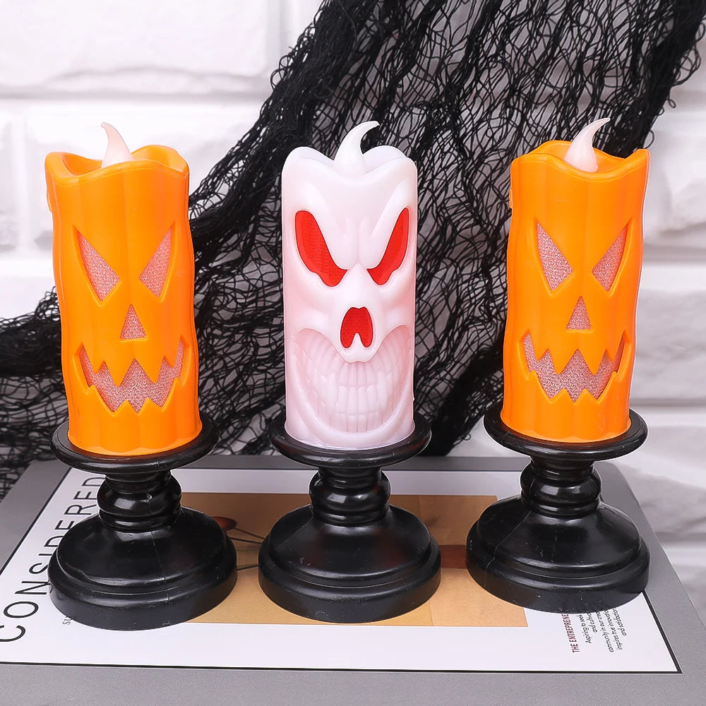 Flameless LED Candle Lights Battery Operated LED Electronic Wishing Tealight Halloween Christmas Party Table Decoration Lighting