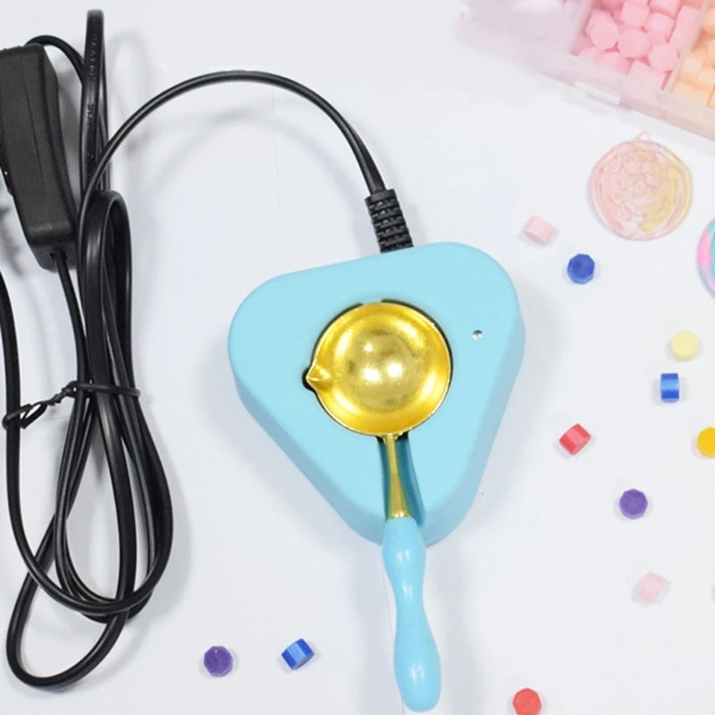 Mini Electric Sealing Wax Furnace Wax Melts Warmer Stove Pot Sealing Wax Sticks