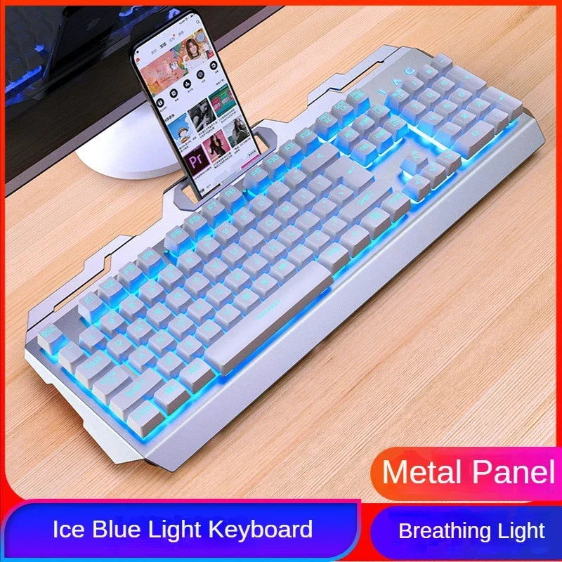 GX2 Wired Combo 104 Keys LED Light Changeable Waterproof RGB Backlit Gaming Mechanical Keyboard And Mouse Set for Desktop Laptop