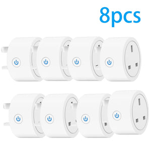 CBE WiFi Smart Plug Sockets 16A EU Plug Tuya Smart Life APP Work with Alexa Google Home Smart-Home Automation EU UK Plug Yandex