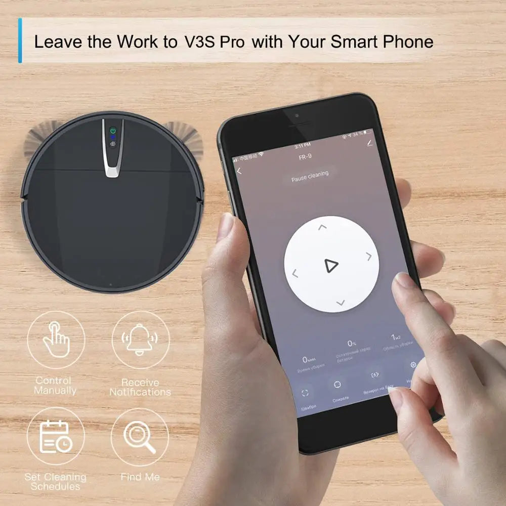 Robot Vacuum Smart Mop Cleaner With 3800PA Suction APP&amp; Voice Control Autocharge Sweeping Floor Cleaning For Home Robotic Vacuum