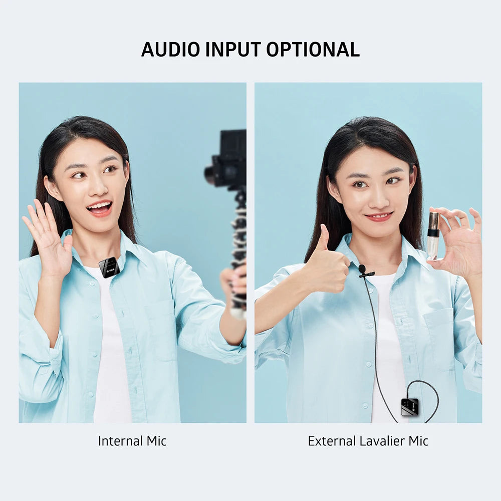 TOALLIN Professional Wireless Microphone for Gaming/Interview/Streaming/Vlogging, Lavalier Microphone with Noise Reduction