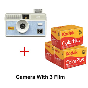 Kodak i60 135 Retro Film Camera Idiot Machine Non-Disposable Camera Strap Flash With Optional Kodak ColorPlus 200 35mm Film
