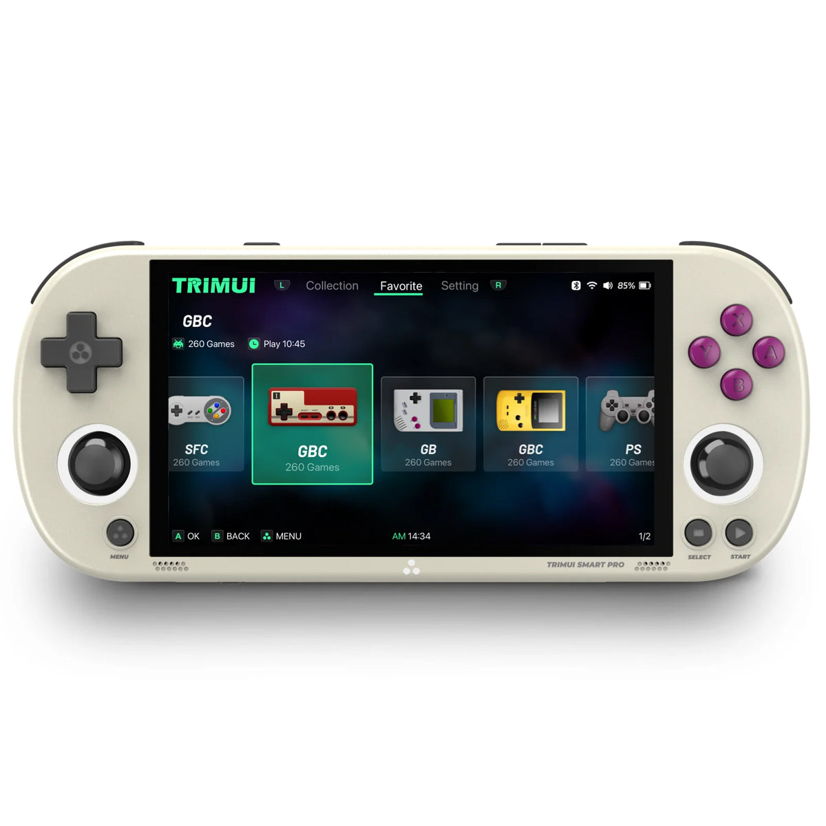 Trimui Smart Pro Handheld Game Console 4.96&#39;&#39;IPS Screen Linux System Joystick RGB Lighting Smartpro Retro Video Game Player Gift