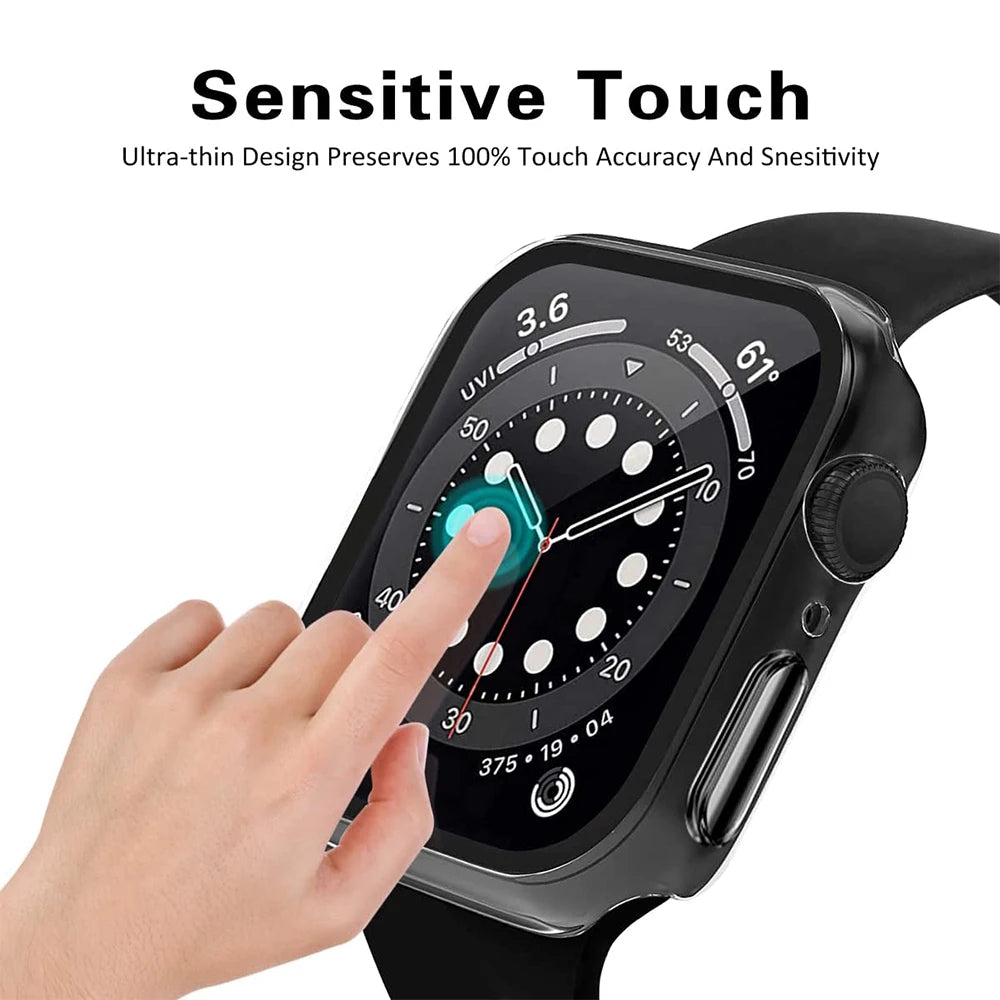 Screen Protector for Apple Watch Case Ultra 2 49mm 41mm 44MM 40MM 42mm TPU Bumper Cover Accessories for iWatch Series 9 8 7 SE 6 - Stereotech