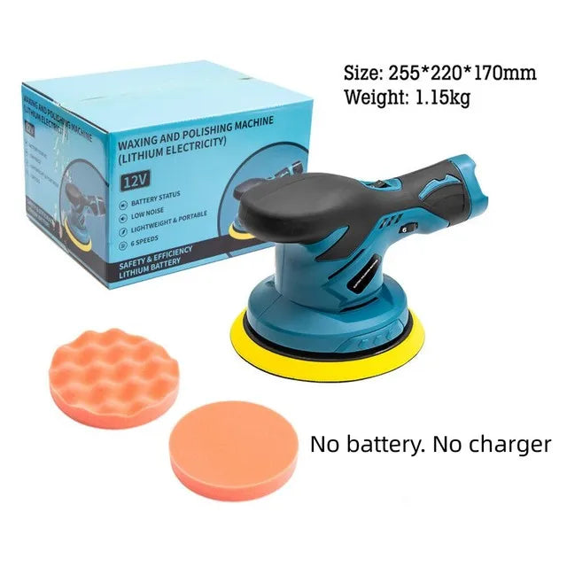 Cordless Car Polisher Multi-functional Electric Rotary Polishing Machine 5000rpm 6 Variable Speed Scratches Repair Waxing Tools