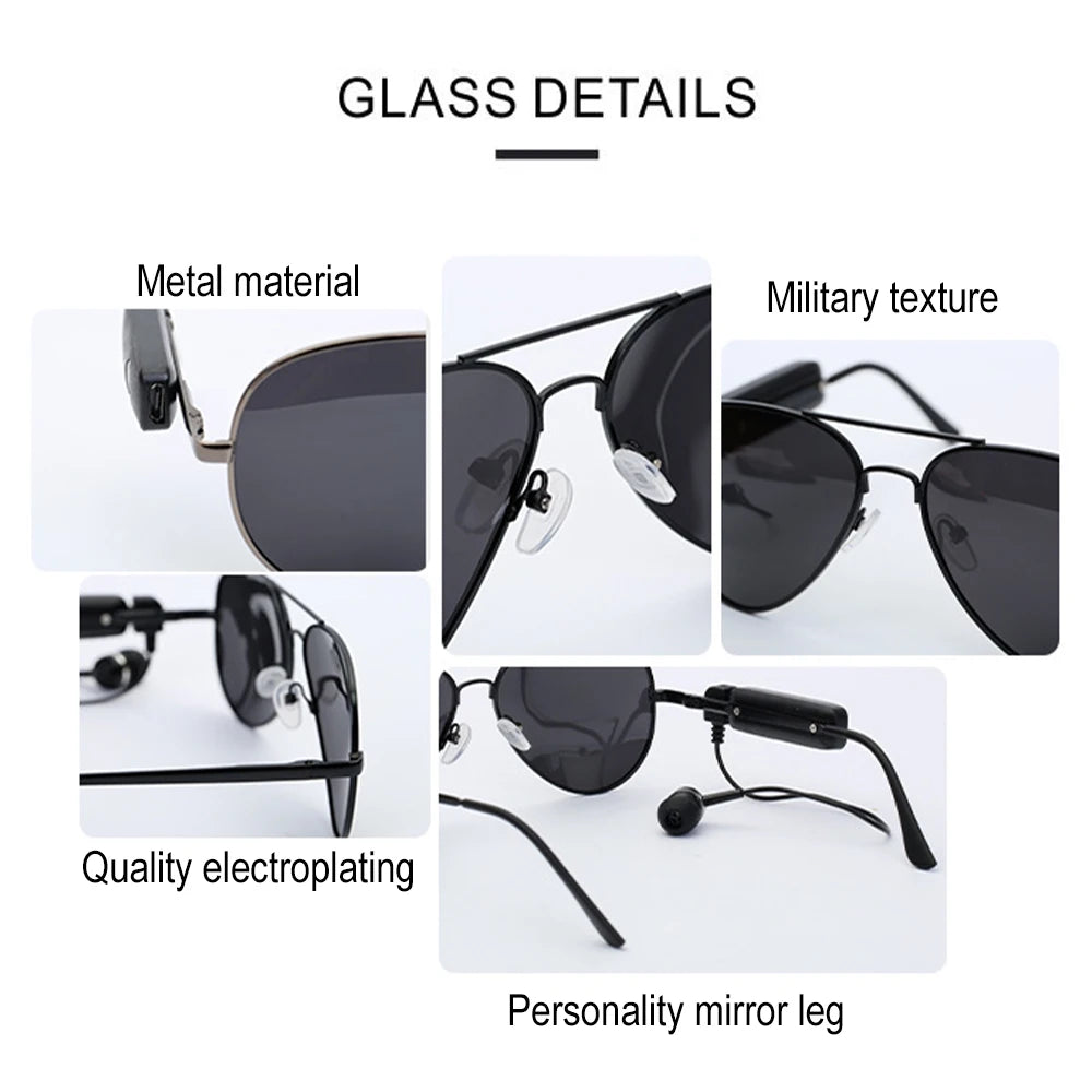 Intelligent Photosensitive Color Changing Bluetooth Glasses Outdoor Smart Sport Hands-Free Calling Calling Music Driving Glasses