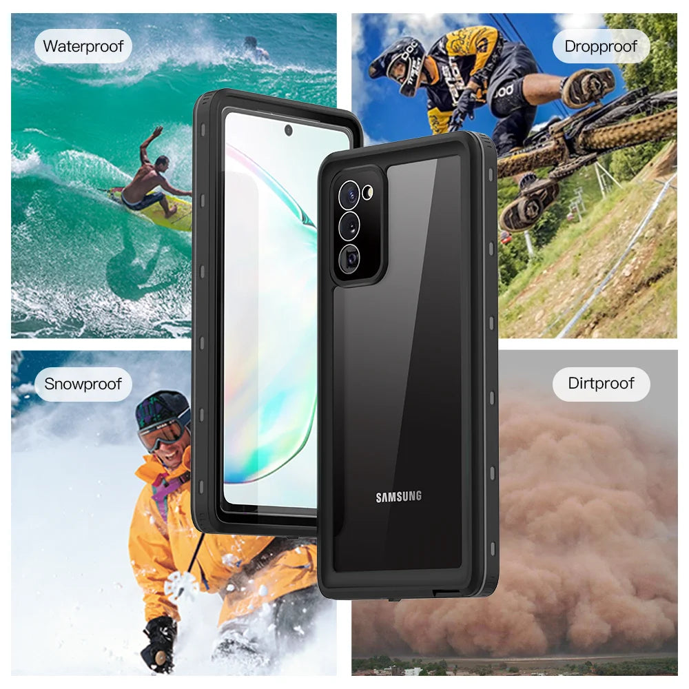 IP68 Waterproof Case For Samsung Galaxy S24 Ultra S23 FE S22 S21 S20 Plus Note 20 A53 A32 A13 Outdoor Swimming Phone Cover