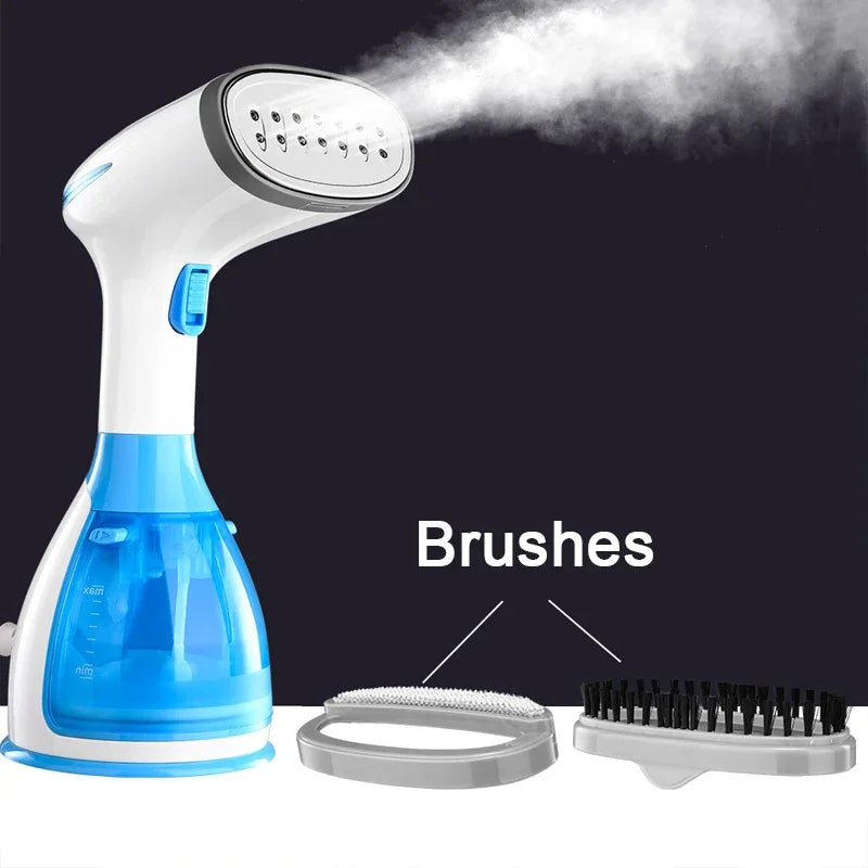 Quick-Heat Hand Garment Iron Steamer for Clothes 1500W Powerful 280ml Portable Fabric Steamer Travelling Home Steam Generator - Stereotech