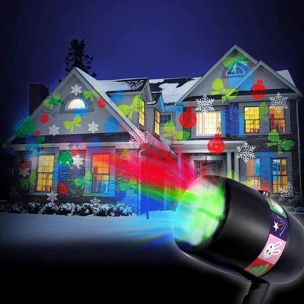 Halloween Decoration Christmas Party Decoration Projector Lights 12 Patterns Hirundo Fantastic Slide Show Large Coverage Area