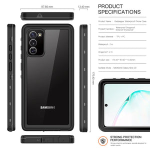 IP68 Waterproof Case For Samsung Galaxy S24 Ultra S23 FE S22 S21 S20 Plus Note 20 A53 A32 A13 Outdoor Swimming Phone Cover