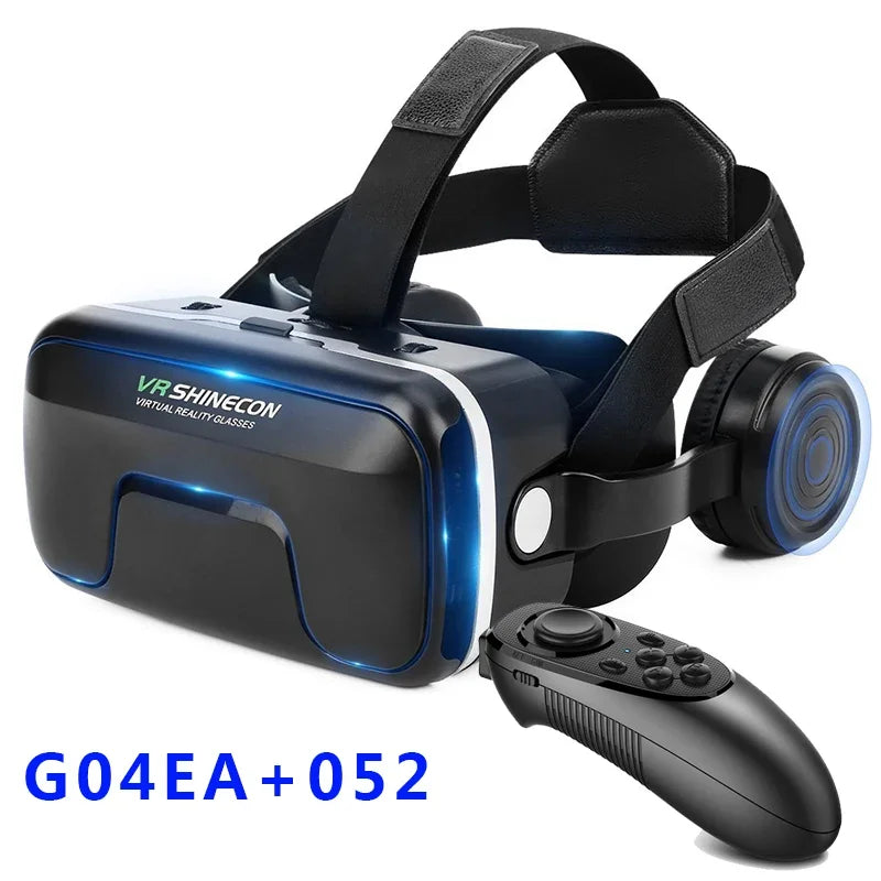 G04EA Original VR Shinecon 6.0 Virtual Reality Glasses 3D VR Glasses Stereo Helmet Headset with Remote Control for IOS Android