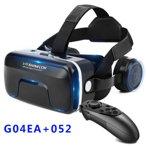 G04EA Original VR Shinecon 6.0 Virtual Reality Glasses 3D VR Glasses Stereo Helmet Headset with Remote Control for IOS Android
