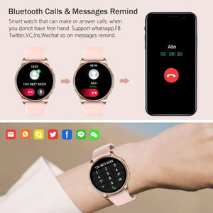 Xiaomi Bluetooth Call Smart Watch Women Steel Watches Men Sports Fitness Tracker Heart Rate Smartwatch For Android IOS G35