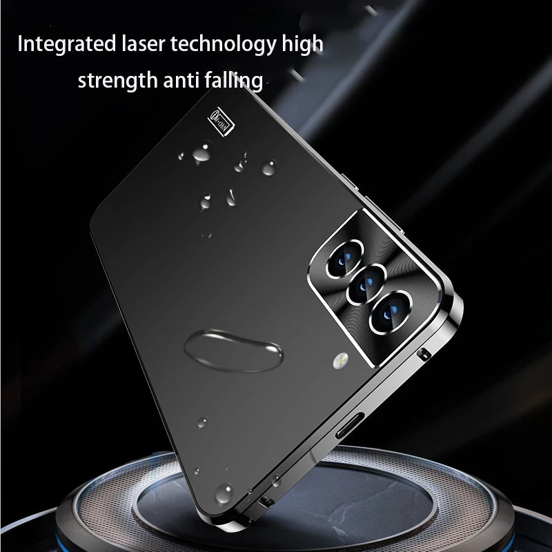 Metal Shell For Samsung Galaxy S24 S23 S22 S21ultra Phone Case Built in Lens protection titanium alloy mobile protect back cove