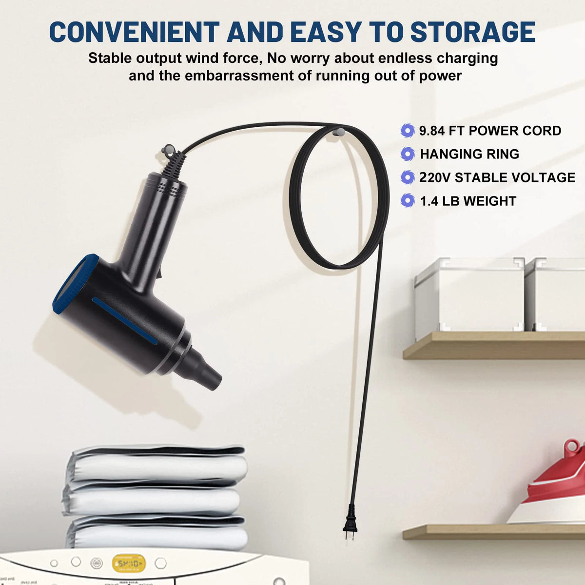 500W Electric Compressed Air Duster Blower &amp; Canned Air Spray for Computer,Laptop Keyboard Cleaner ,Air Pump for Inflatables