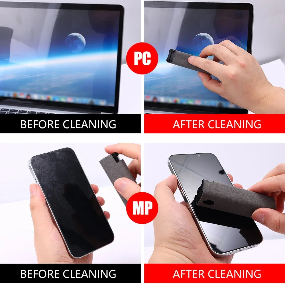 Portable Cleaner Wipe Spray Bottle for iPad iPhone 14 Mobile Phones Tablets Computer Screens Cleaning Sanitizing Spray Bottle