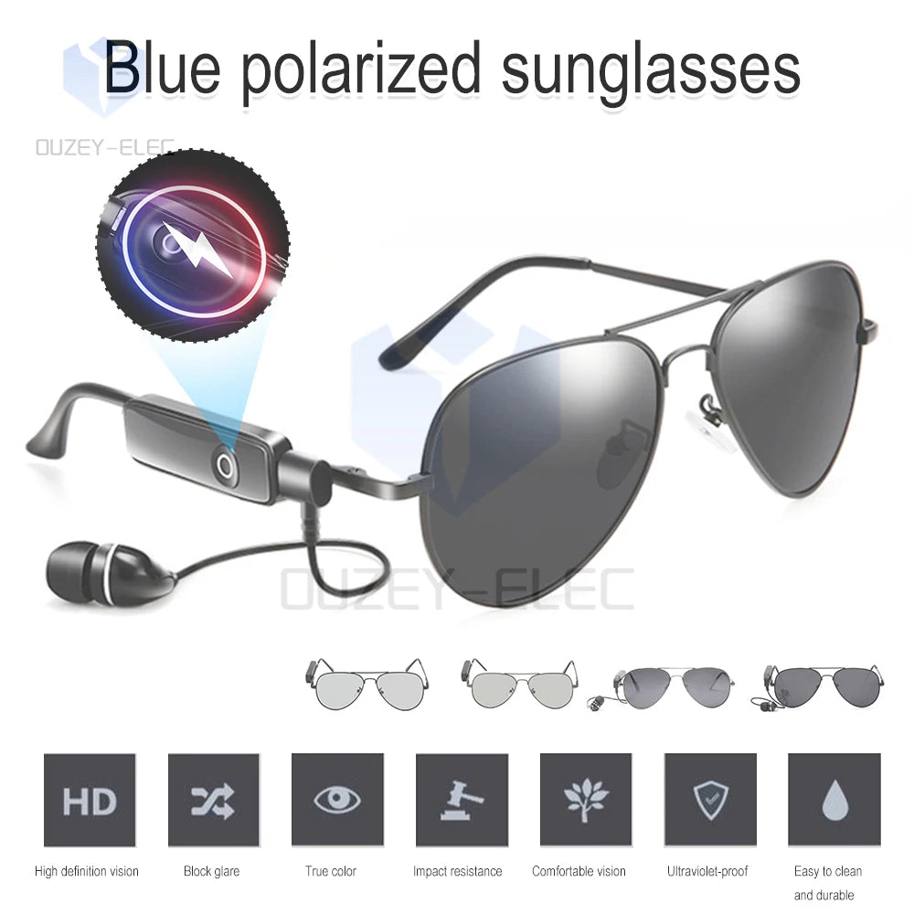 Intelligent Photosensitive Color Changing Bluetooth Glasses Outdoor Smart Sport Hands-Free Calling Calling Music Driving Glasses