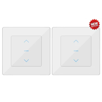 MOES WiFi Smart Curtain Switch Touch Design for Motorized Curtains and Roller Blinds work with Alexa Google and Smart Life App - Stereotech