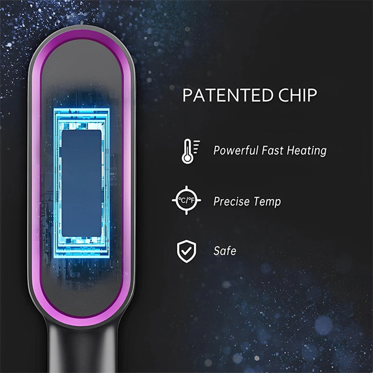 Electric Hair Brush Multifunctional Straight Hair Straightener Portable Fast Heating Negative Ion Professional Styling Tools