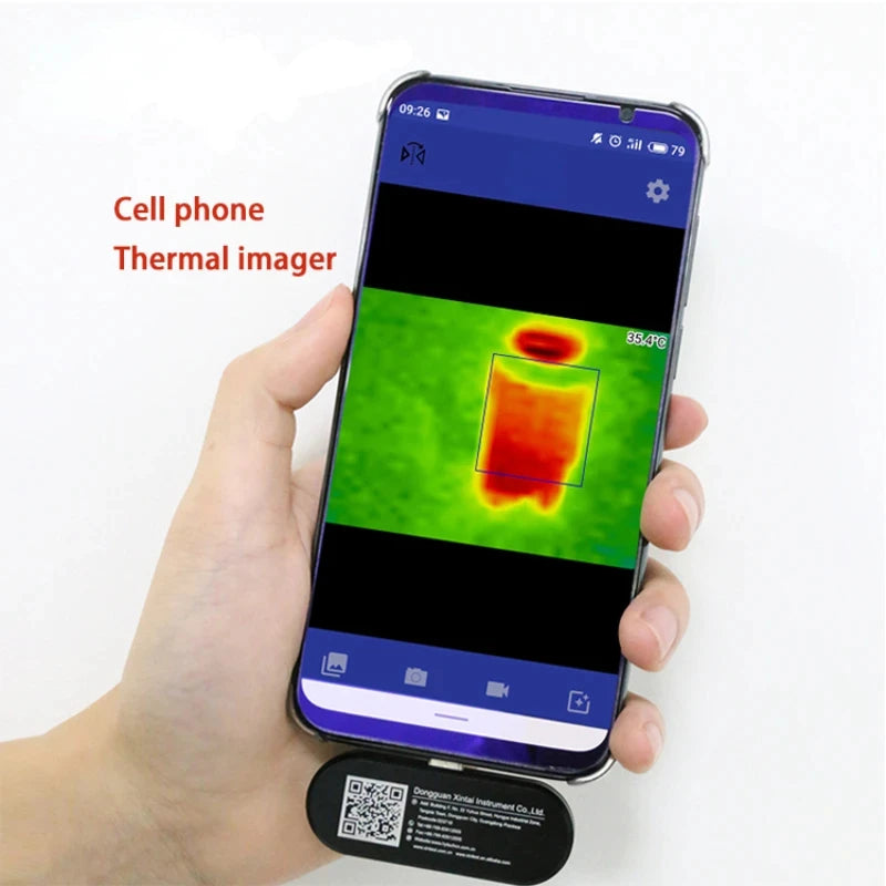HT-102 Mobile Thermal Camera for Electronic Type-C Android Devices Infrared Thermal Imager for Underfloor Heating Tests