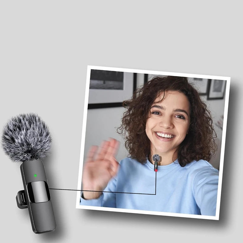 3 In 1 Wireless Lavalier Microphones For Iphone, Android, Camera, USB-C Microphone, Mini Microphone With Noise Reduction Durable - Stereotech