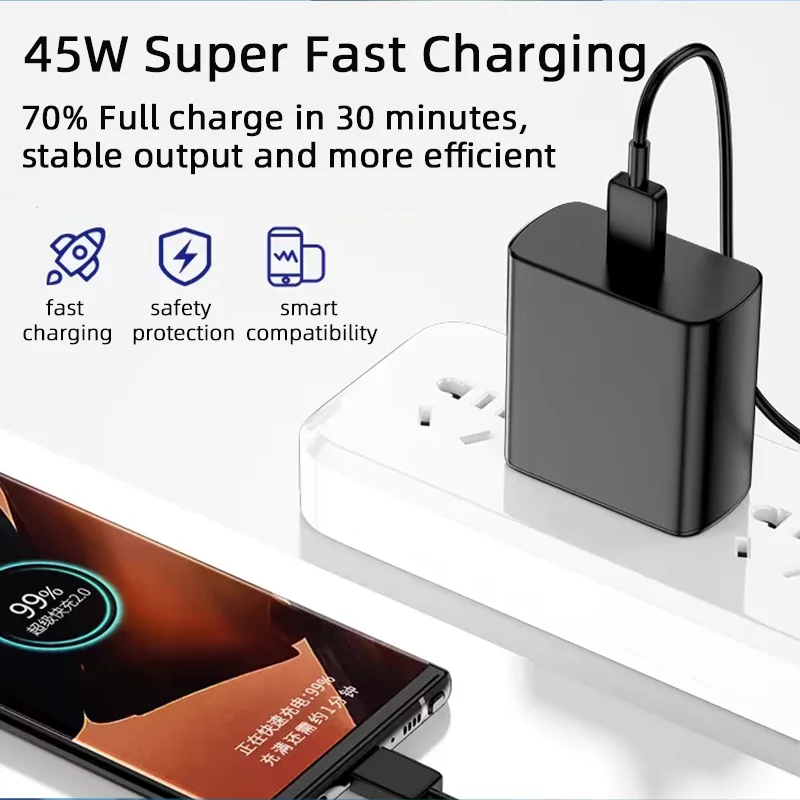 USB C Charger For Samsung Galaxy S24 S23 S22 S21 S20 Ultra S10 Plus A54 5G Super Fast Charger Type C - Stereotech
