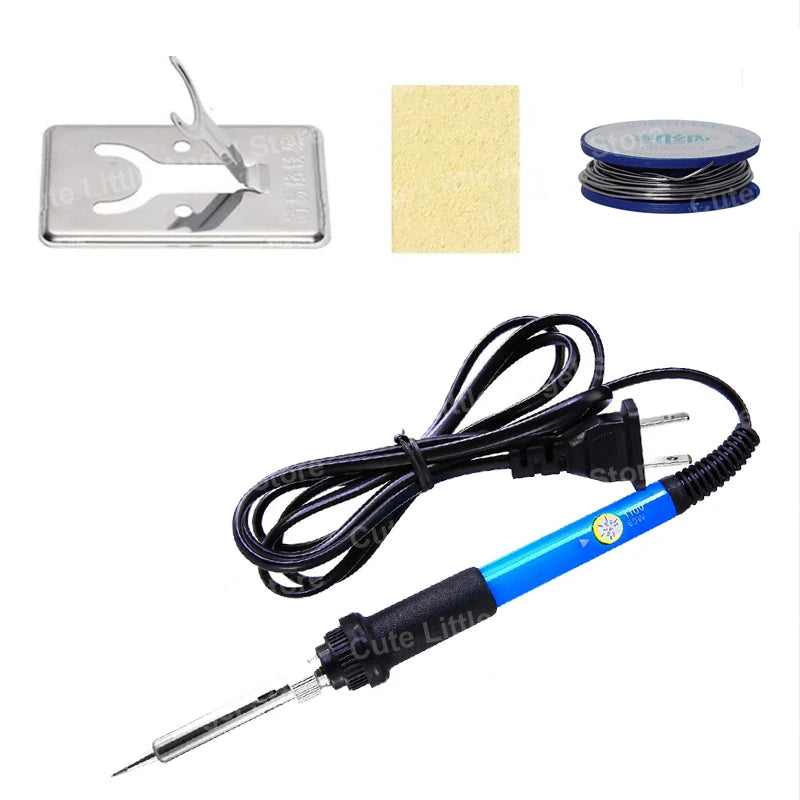 60W Electric Soldering Iron LCD Digital Display Adjustable Temperature Welding Repair Tools 220V / 110V Solder Wire Tips