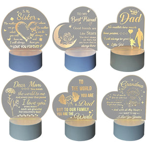 Grandma Night Light Friendship LED Night Light Granny Gifts From Grandchildren Best Friend Birthday Gifts Gifts for Best Friends