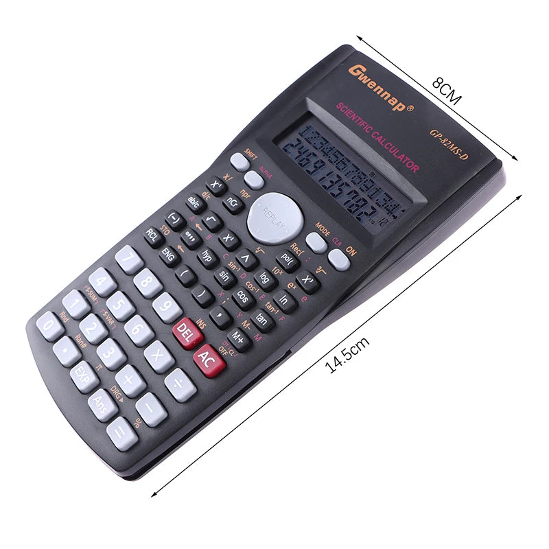 Handheld Portable Scientific Calculator Student 2-line Display Multi-function Mathematics Teaching Dedicated Calculator - Stereotech