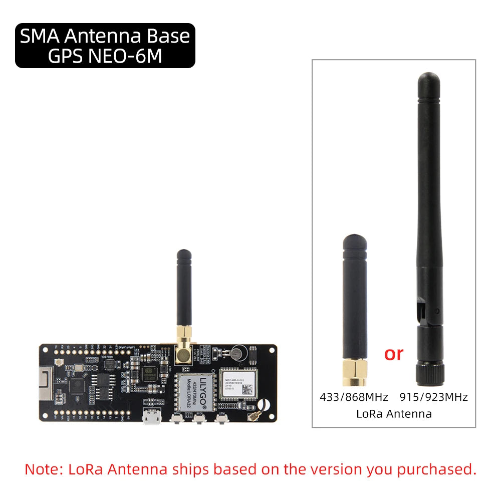 LILYGO® T-Beam V1.2 ESP32 LoRa Module LoRaWAN Long Range 433MHz 868MHz 915MHz ESP32-DOWDQ6 Development Board GPS WIFI AXP2101